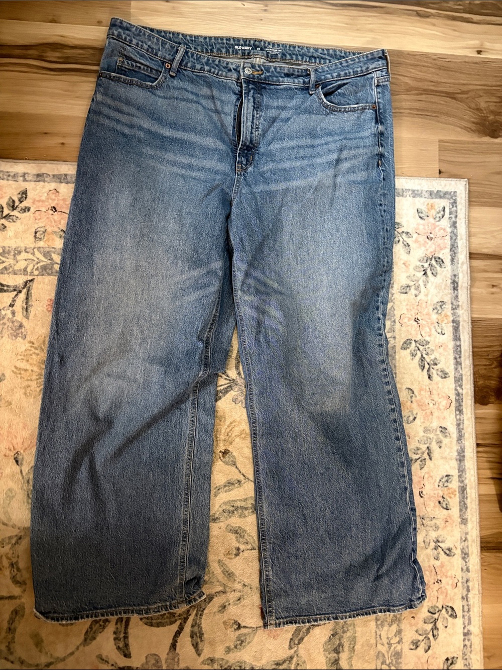 Old Navy Women's Light Blue Wide Leg Jeans